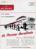 "Pennsy Aerotrain," Back Cover, 1956